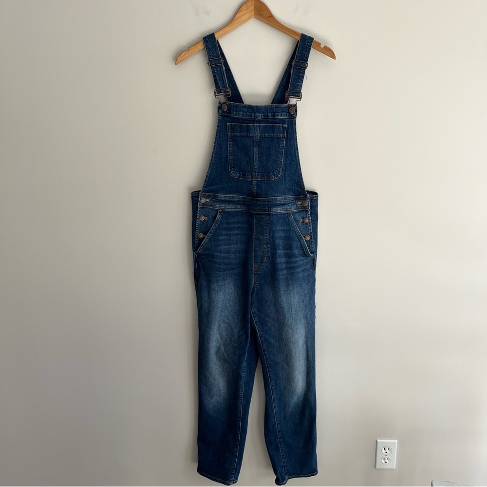 J. Crew Dark Blue Denim Overalls Small